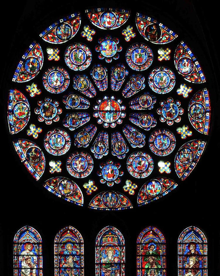 South transept rose Chartres
